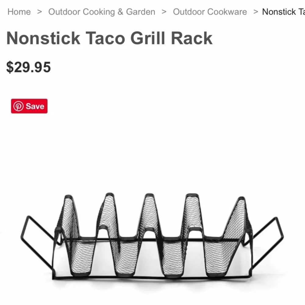 Williams Sonoma metal taco grill rack